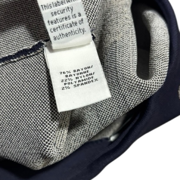 Diane Von Furstenberg Knit Skirt Navy Ivory S - Picture 7 of 13